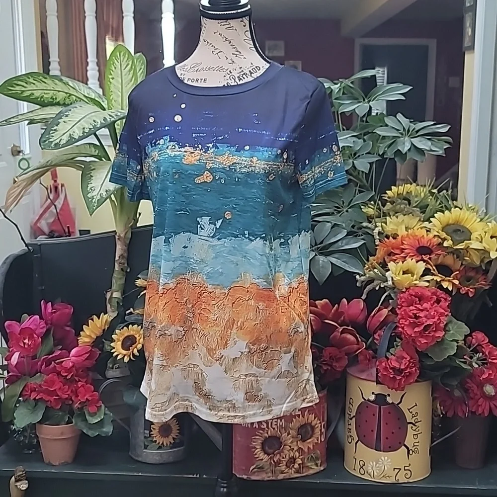 Color Block T Shirt - Picture 3 of 7
